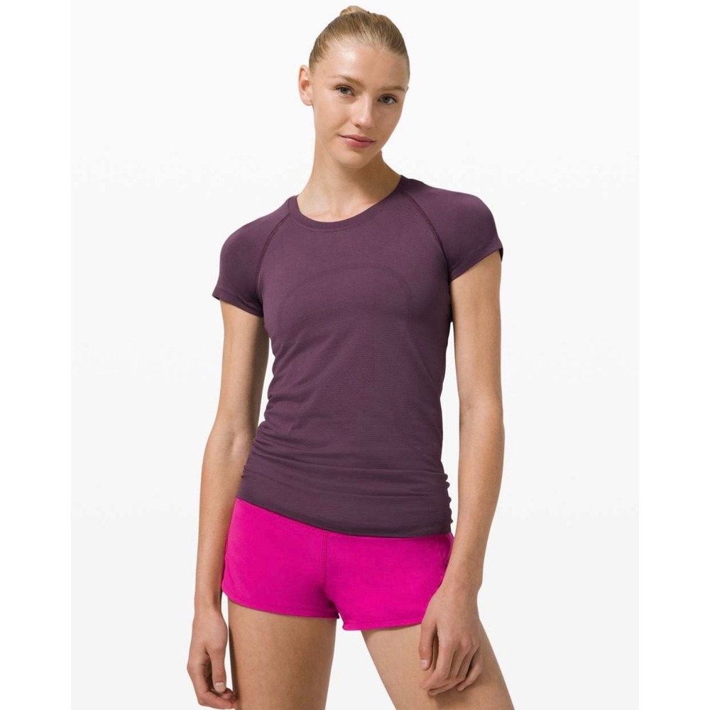 Lululemon Swiftly Tech Short Sleeve 2.0 Grape Thistle 10 Running Gym Workout
